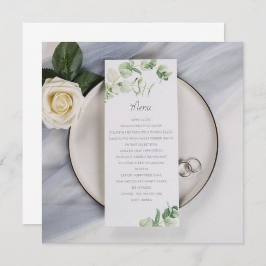 wending menu (Voorkant / Achterkant)