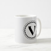 wending van de eeuw, monogram V Koffiemok (Voorkant rechts)