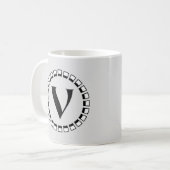 wending van de eeuw, monogram V Koffiemok (Voorkant links)