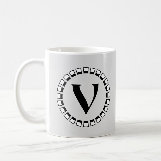 wending van de eeuw, monogram V Koffiemok (Links)