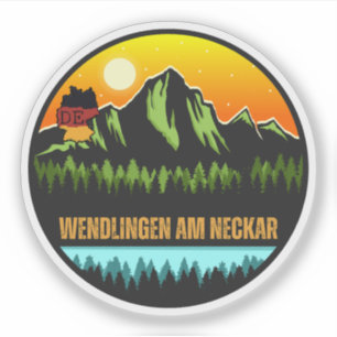 Wendlingen am Neckar, Baden-Württemberg Duitsland Sticker