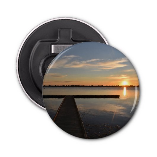 Wendouree Twilight Tranquility Flesopener Button Flesopener (Voorkant)