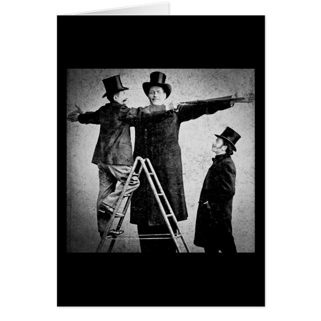 Wendt Cabinet Card Giant Circus Freak Sideshow (Voorkant)