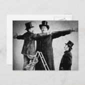 Wendt Cabinet Card Giant Circus Freak Sideshow Briefkaart (Voorkant / Achterkant)