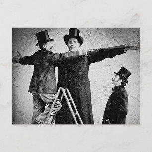 Wendt Cabinet Card Giant Circus Freak Sideshow Briefkaart