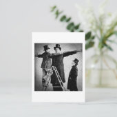 Wendt Cabinet Card Giant Circus Freak Sideshow Briefkaart (Staand voorkant)