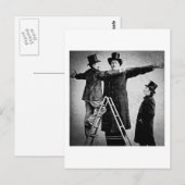 Wendt Cabinet Card Giant Circus Freak Sideshow Briefkaart (Voorkant / Achterkant)