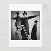 Wendt Cabinet Card Giant Circus Freak Sideshow Briefkaart (Voorkant)