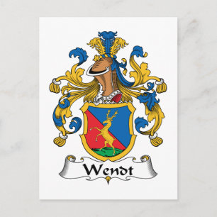 Wendt Family Crest Briefkaart