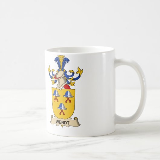 Wendt Family Crest Koffiemok (Rechts)