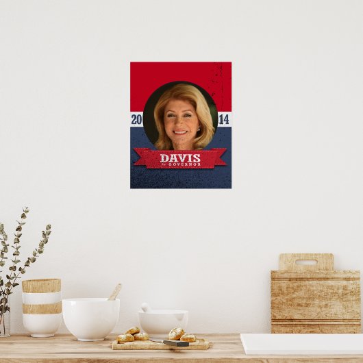 WENDY DAVIS CAMPAIGN POSTER (Keuken)