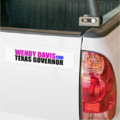 Wendy Davis voor gouverneur van Texas Bumpersticker (Op Truck)