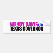 Wendy Davis voor Texas Gouverneur Bumpersticker (Voorkant)