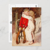 Wendy Kissing Peter Pan Briefkaart (Voorkant / Achterkant)