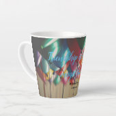 Wendy Mass 11 Verjaardagen Quote - Latte Mok (Linkerhoek)