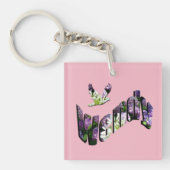 Wendy, naam, Floral Logo, Sleutelhanger (voorkant)