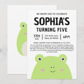 Wendy The Frog Squishmallow Birthday Party Kaart (Voorkant / Achterkant)