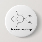 #WeNeedChemoDrugs Ronde Button 7,6 Cm (Voorkant)