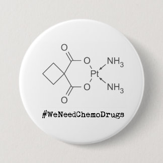 #WeNeedChemoDrugs Ronde Button 7,6 Cm