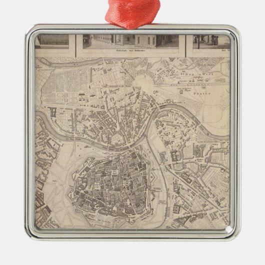 Wenen 2 metalen ornament (Voorkant)