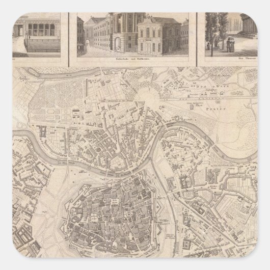 Wenen 2 vierkante sticker (Voorkant)