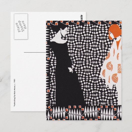 Wenen - afscheiding - Kolo Moser Vorfruhling Briefkaart (Voorkant / Achterkant)