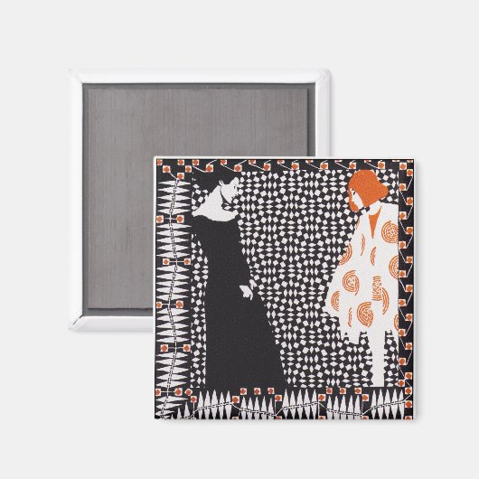 Wenen - afscheiding - Kolo Moser Vorfruhling Magneet (Voorkant / Achterkant)