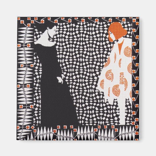 Wenen - afscheiding - Kolo Moser Vorfruhling Magneet (Voorkant)