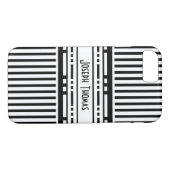 Wenen Afscheiding Zwart-witte strepen Case-Mate iPhone Case (Achterkant (Horizontaal))
