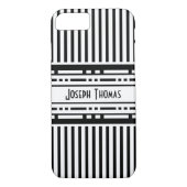 Wenen Afscheiding Zwart-witte strepen Case-Mate iPhone Case (Achterkant)