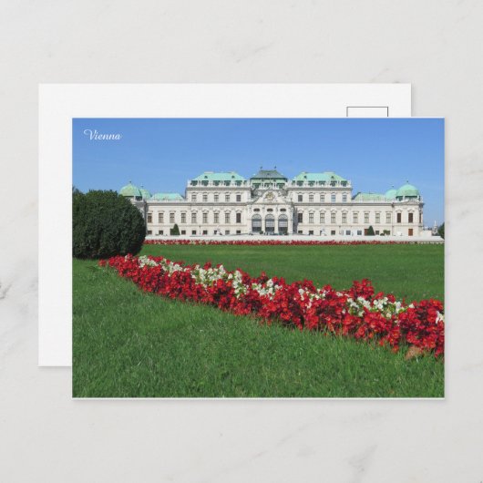 Wenen Belvedere, Oostenrijk Briefkaart (Voorkant / Achterkant)