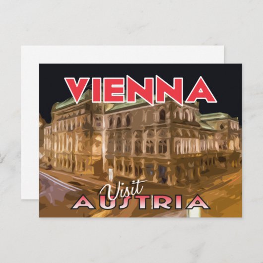 Wenen, bezoek Oostenrijk Briefkaart (Voorkant / Achterkant)