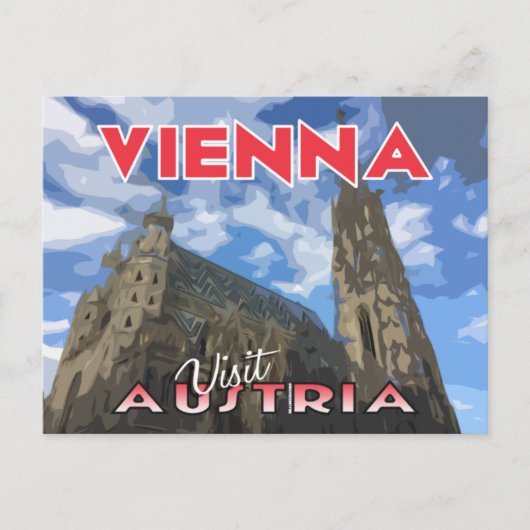 Wenen, bezoek Oostenrijk Briefkaart (Voorkant)