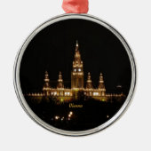 Wenen bij nacht metalen ornament (Voorkant)