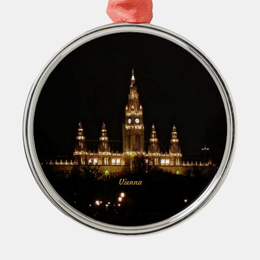 Wenen bij nacht metalen ornament (Voorkant)