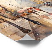 Wenen Boheemse stijl Waterverf schilderij Poster (Hoek)