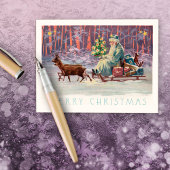 Wenen Bossen Santa Feestdagenkaart