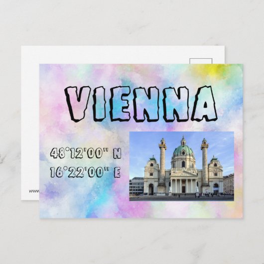 Wenen Briefkaart (Voorkant / Achterkant)