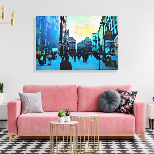 Wenen Canvas Afdruk (Insitu (Woonkamer))