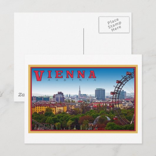 Wenen - Cityscape Briefkaart (Voorkant / Achterkant)