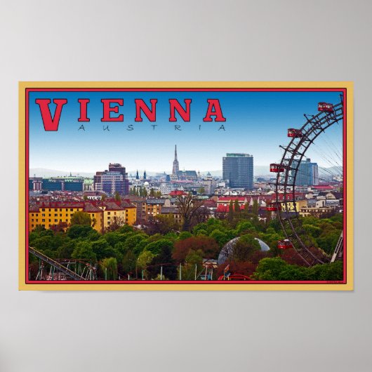 Wenen - Cityscape Poster (Voorkant)