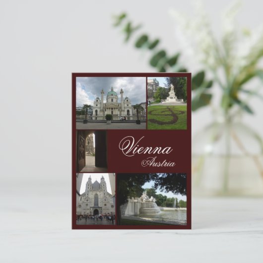 Wenen Collage Briefkaart (Staand voorkant)