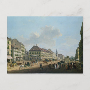 Wenen, de promenade, 1824 (olie op doek) briefkaart