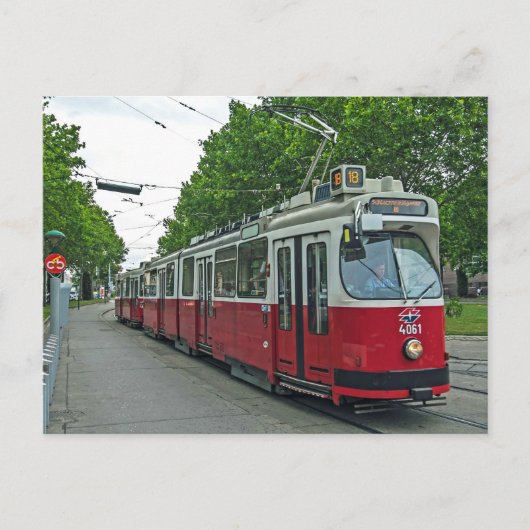 Wenen elektrische treewagen 2014 briefkaart (Voorkant)