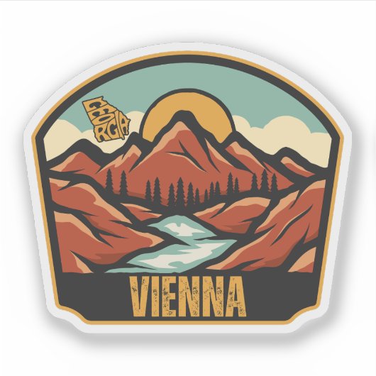 Wenen, Georgia Sticker (Voorkant)