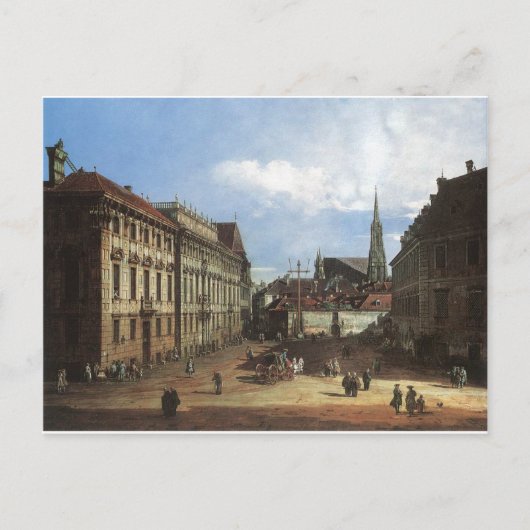 Wenen, het Lobkowitzplatz van Bernardo Bellotto Briefkaart (Voorkant)