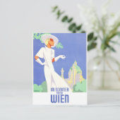 Wenen in de zomer briefkaart (Staand voorkant)