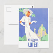 Wenen in de zomer briefkaart (Voorkant / Achterkant)