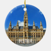 Wenen kerstversiering keramisch ornament (Achterkant)