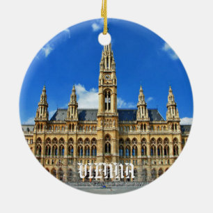 Wenen kerstversiering keramisch ornament